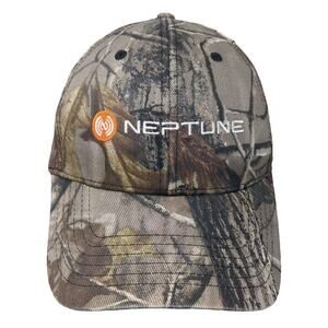 Cap America Neptune Baseball Cap Brown Orange OS Camo Embroidered Adjustable Hat